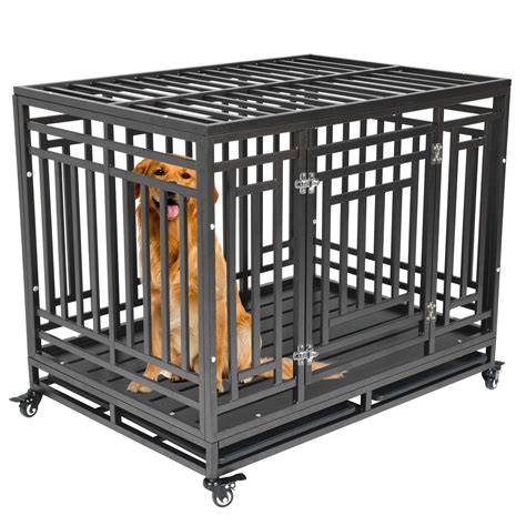 steel dog boxes for sale|Amazon.com: Metal Dog Crates For Large Dogs.